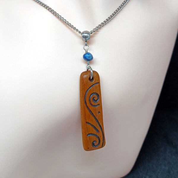 Drvo i lapis lazuli - ogrlica - Image 2