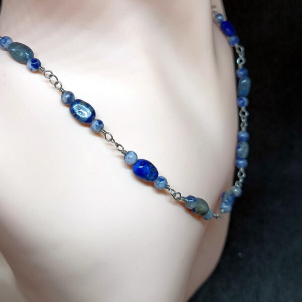 Lapis lazuli i sodalit - ogrlica - Image 3