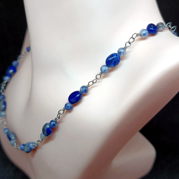 Lapis lazuli i sodalit - ogrlica - Image 2